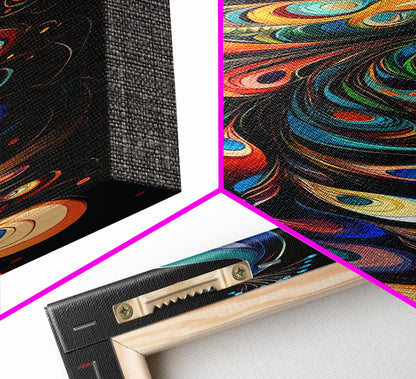 Whimsical Peacock Wall Art Canvas Print with Bold Modern Design and Boho Decor, Perfect Accent for Bedroom or Living Room Art