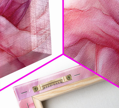 Light Pink Abstract Canvas Print Living Room Wall Art Horizontal Pink Wall Art Feminine Wabi Sabi Art Minimalist Extra Wide Art