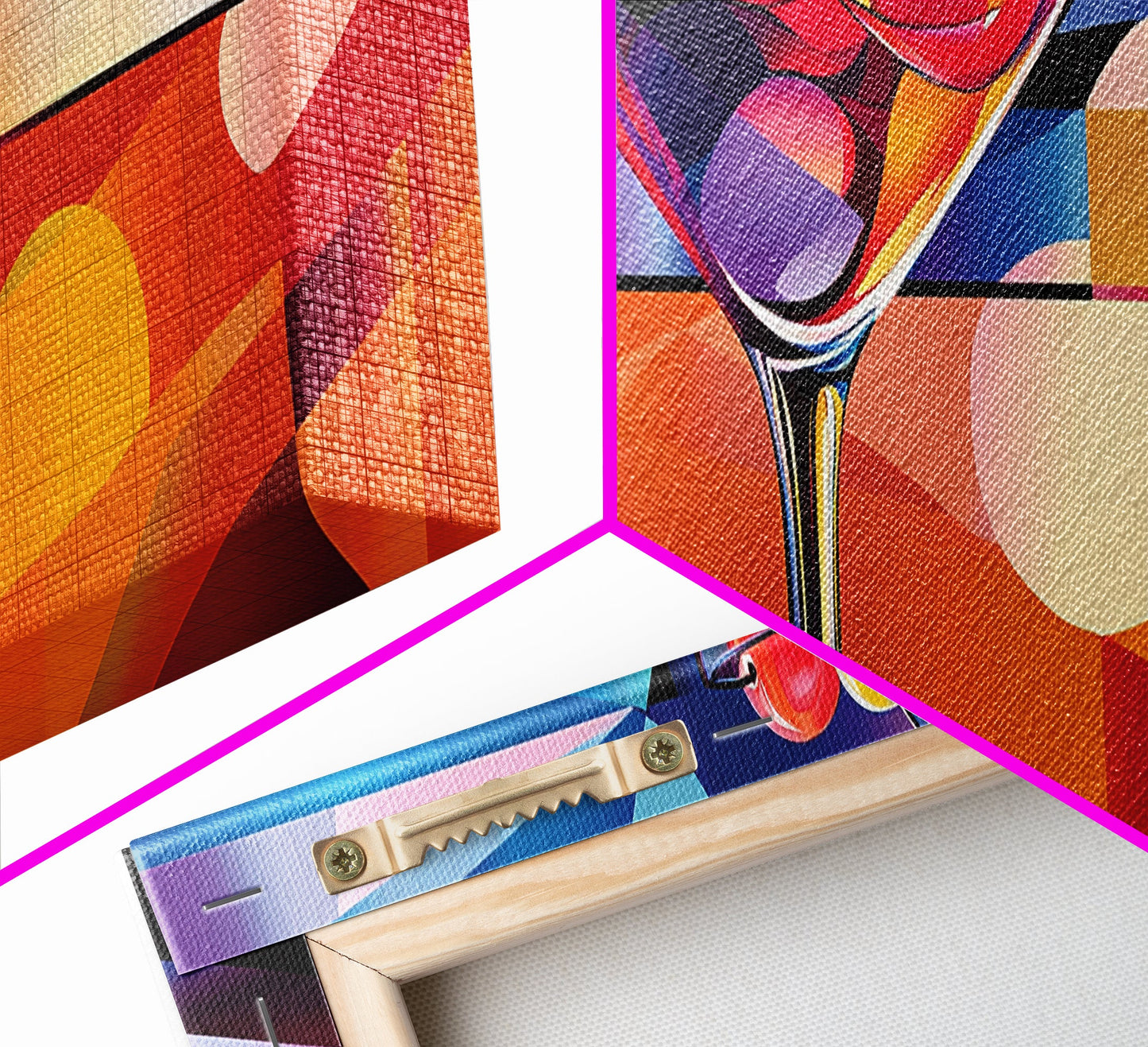 Martini Glass Framed Canvas Print Martini Wall Art Abstract Modern Cocktail Art Kitchen Bar Decor Bold Geometric Wall Artwork