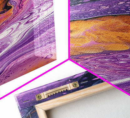 Abstract Purple Swirl, moody art, pink abstract art, sacred geometry wall art, therapy art, framed canvas print, living room art