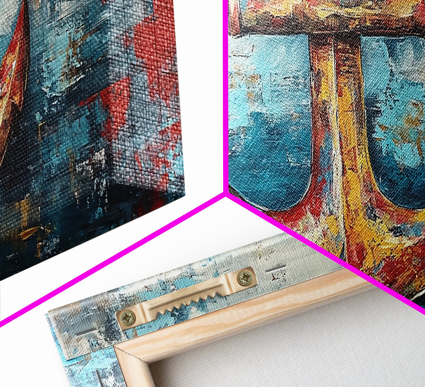 Nautischer Anker, Küstendeko, Rustikale Wandkunst, Extra breites Bild, Nautische Wandkunst, Horizontale Wandkunst, Gerahmter Leinwanddruck, Wohnzimmerkunst