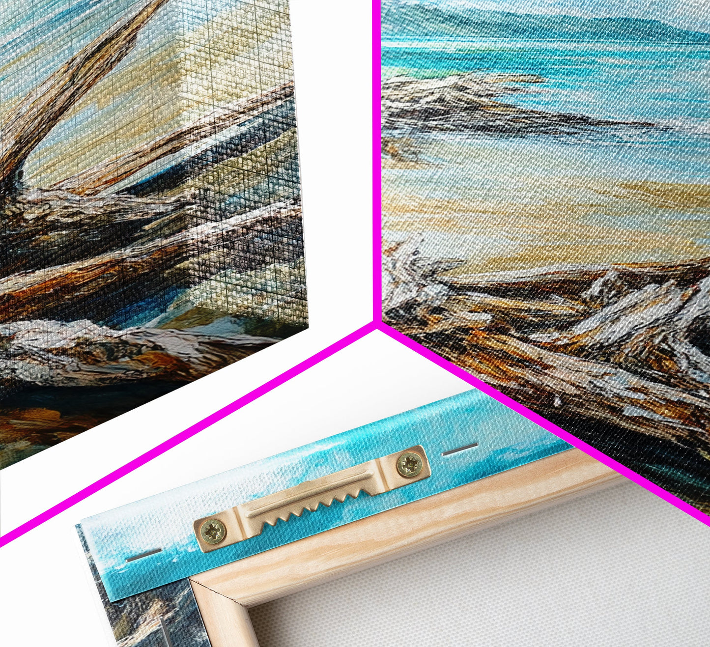 Beach, coastal painting, ocean painting, landscape painting, framed canvas print, lake Tahoe art, nautical wall art, beach house decor