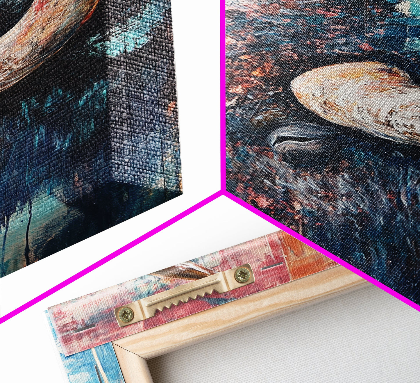 Buffalo Painting, Bull and Bear Art, Western Wall Art, Rustic Art, Farmhouse Art, Living Room Art, Canvas Print, Gift Idea