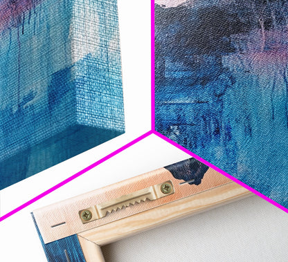 Mystic Peak, Smoky Mountain Art, Landscape Painting, Moody Art, Mountain Painting, Canvas Print, Rustic Decor, Bedroom Art