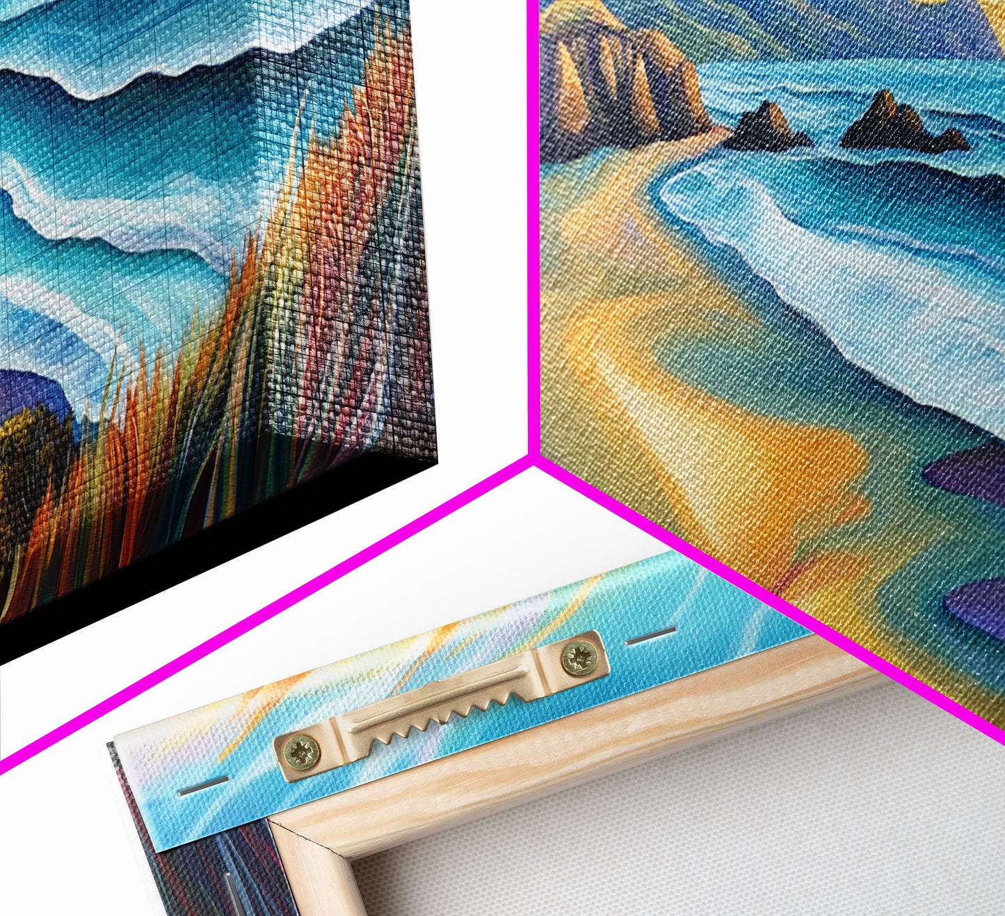 Coastal Sunset, Beach Wall Art, Ocean Landscape, Seascape Painting, Nature Art, Living Room Art, Canvas Print, Framed Canvas Print