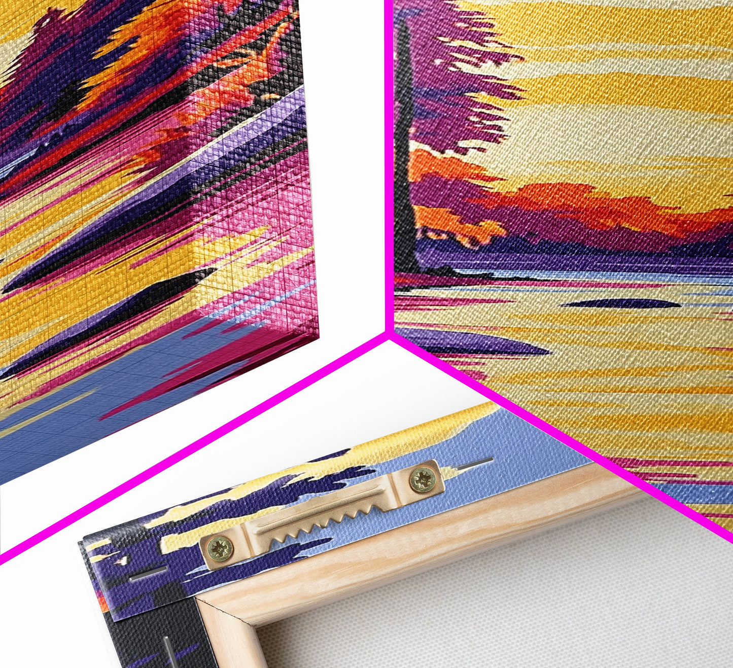 Autumn River, Forest Wall Art, Cozy Fall Decor, Nature Canvas Print, Cabin Home Art, Rustic Living Room Decor, Landscape Art