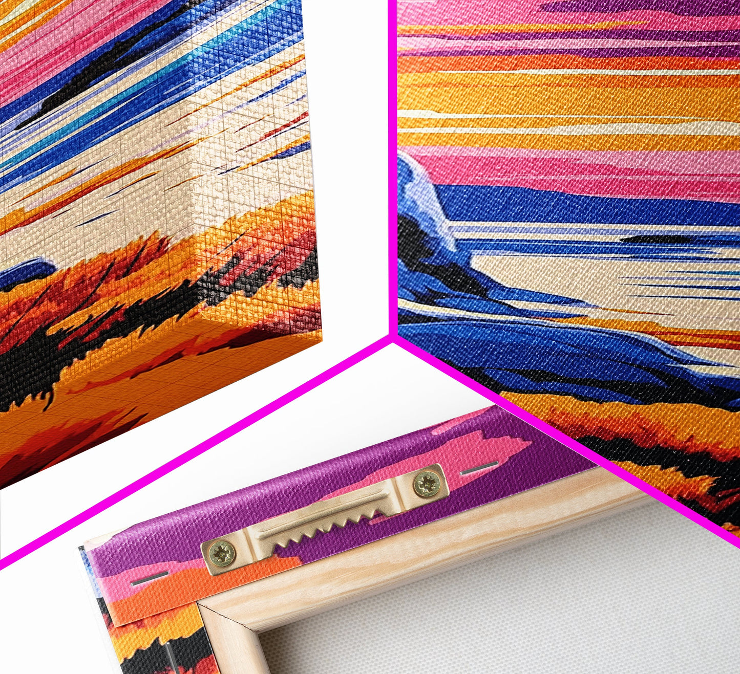 Ocean View, Sunset Sky, Coastal Art, Canvas Print, Living Room Wall Art, Nautical Art, Fall Colors, Bold Home Decor, Gift Idea