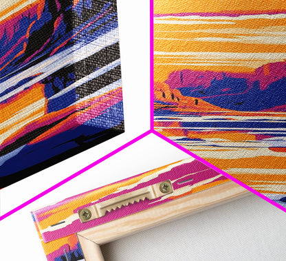 Ocean Wave, Surfing Art, Coastal Wall Decor, Beach Vibes, Canvas Print, Nautical Home Decor, Bedroom Wall Art