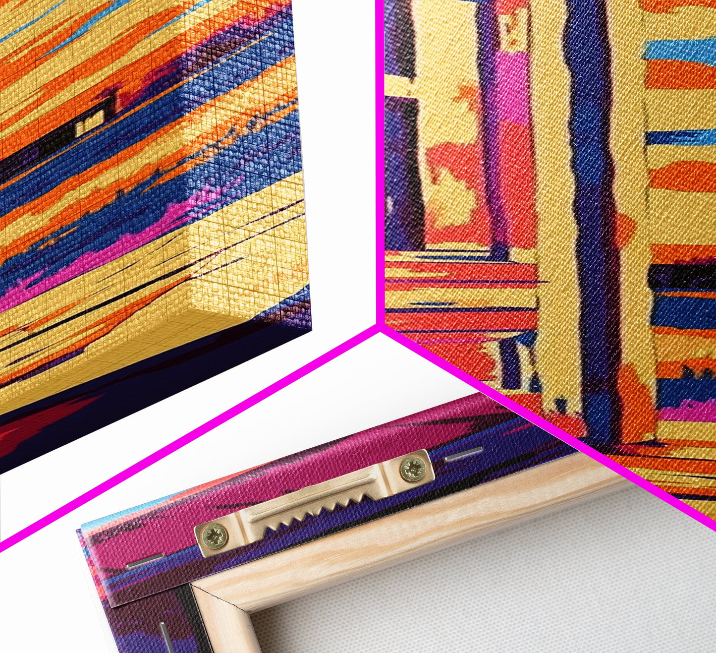 Rustic Open Door, Countryside Art, Cozy Home Decor, Framed Canvas Print, Warm Sunset, Modern Boho, Entryway Art, Warm Earthy Palette