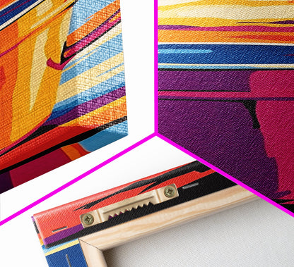 Coffee Cup, Rustic Kitchen Art, Warm Tones, Framed Canvas Print, Cozy Coffee Bar Wall Decor, Modern Kitchen Wall Art