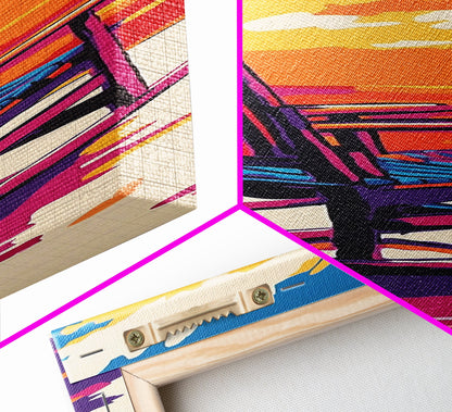 Cozy Porch, Rocking Chair, Canvas Print, Fall Home Decor, Rustic Wall Art, Warm Autumn Aesthetic, Living Room Wall Hanging