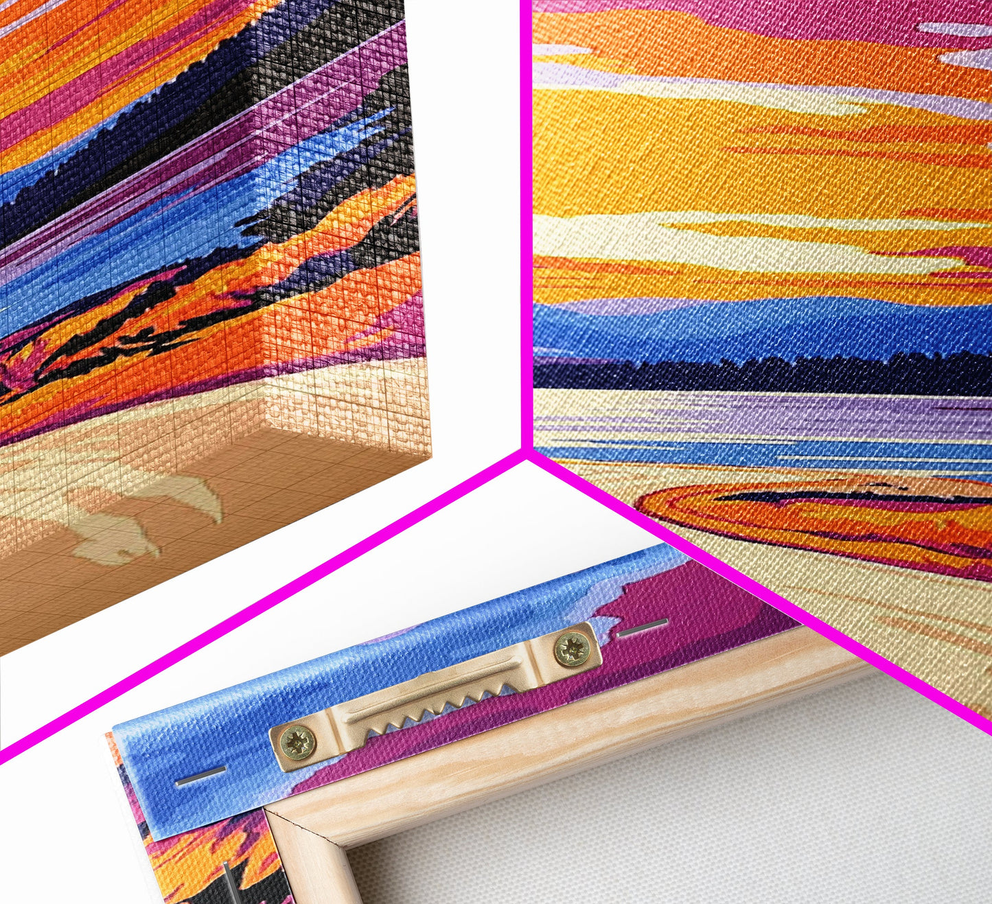 Autumn Lake, Fall Foliage Reflection, Cozy Cabin Decor, Seasonal Nature Artwork, Framed Canvas Print, Warm Tones, Woodland Scene