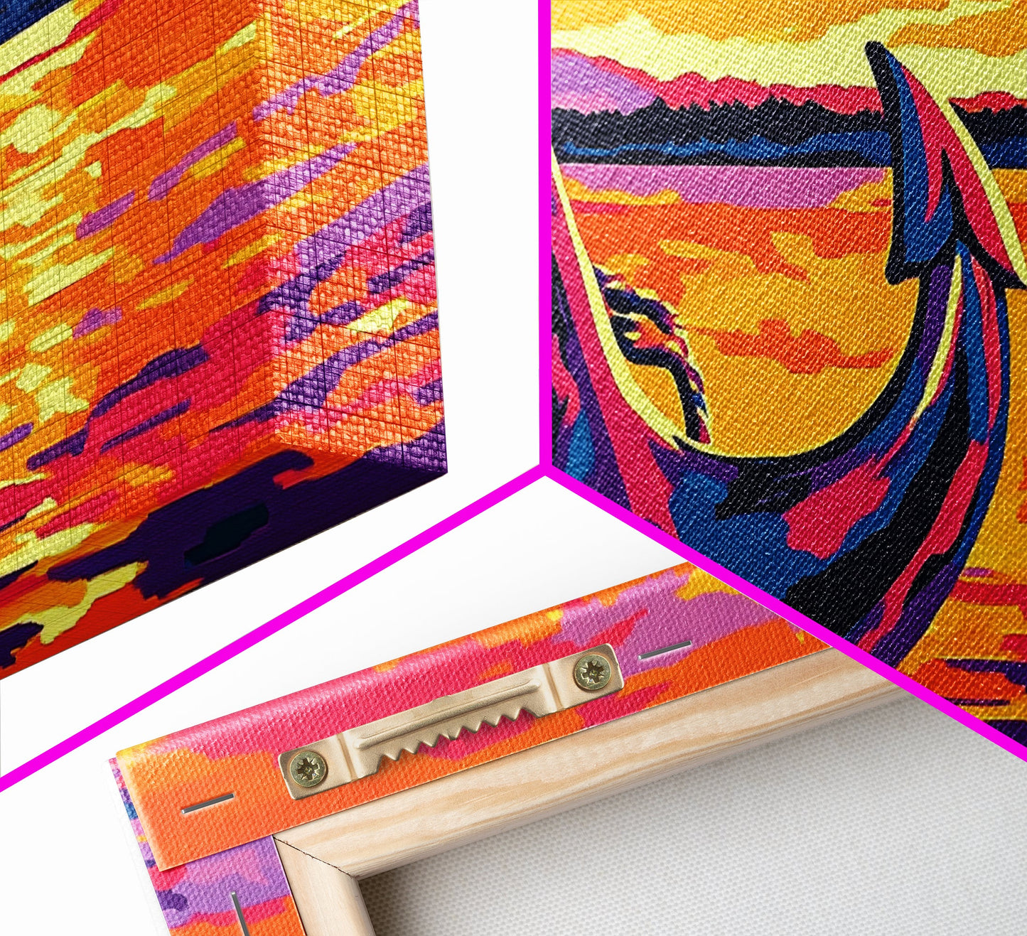 Anchor Sunset, Nautical Wall Art, Coastal Home Decor, Bold Ocean Print, Canvas Print, Beach House Art, Living Room Wall Art