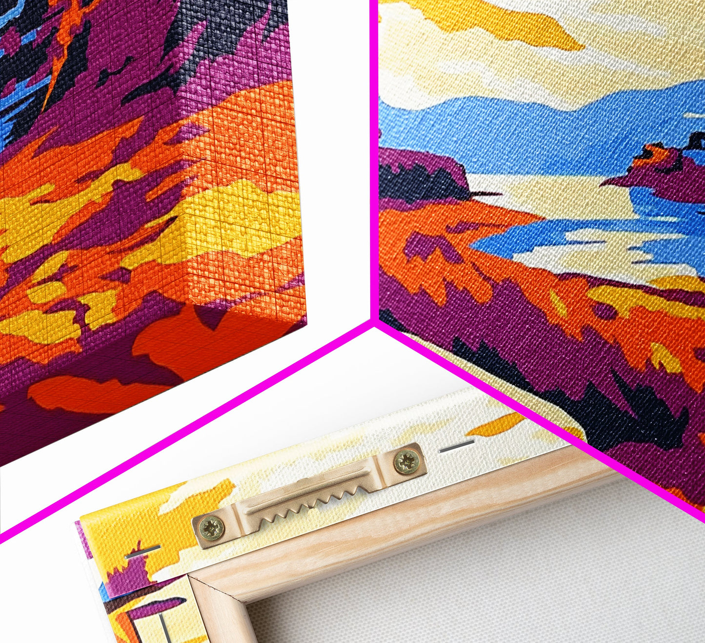 Wine and Sunset, Coastal Vineyard Art, Framed Canvas Print, Kitchen Wall Decor, Rustic Countryside Art, Tuscany Inspired