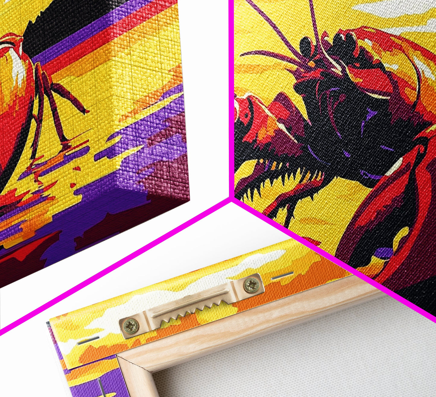 Riesenhummer, maritimes Kunstwerk, Kunst rund um Meeresfrüchte, gerahmter Leinwanddruck, Küstenwanddekoration, Gemälde mit Meeresmotiven, lebendige Meereskunst