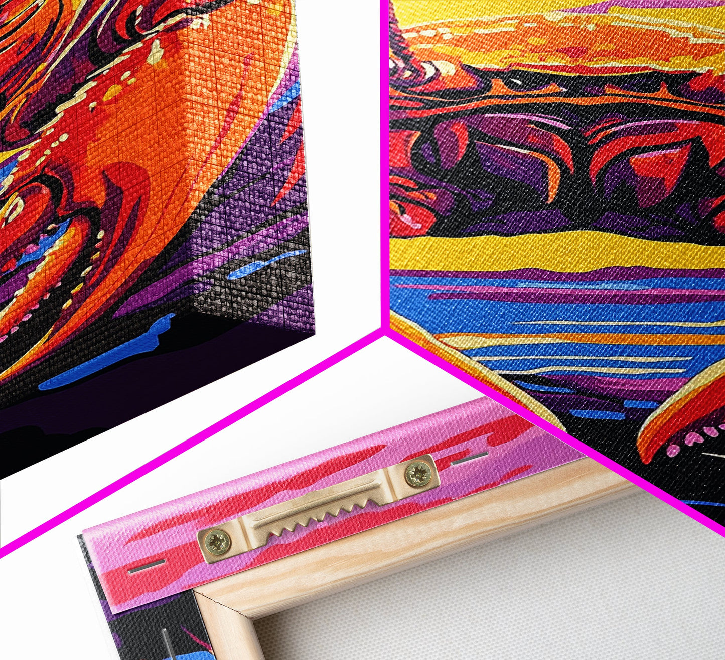 Crab Painting, Colorful Coastal Wall Art, Nautical Kitchen Canvas Print, Beach House Decor, Ocean Theme Wall Art, Vibrant Seafood Art