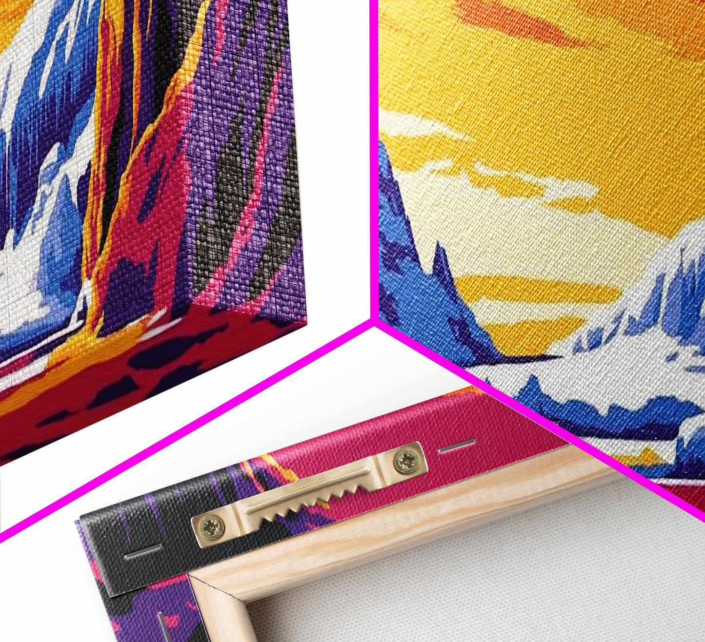 Arctic Cave, Winter Landscape, Nature Escape, Mountain Snow, Chill Tones, Adventure Vibes, Man Cave Art, Canvas Print