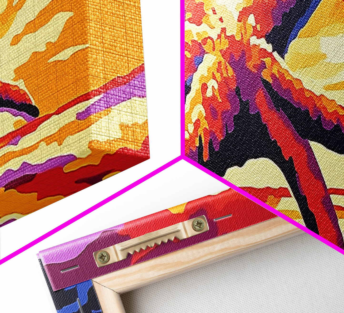 Starfish Sunset, Nautical Wall Art, Coastal Beach Decor, Ocean Scene, Canvas Print, Bold Colors, Seaside Living Room, Summer Vibes