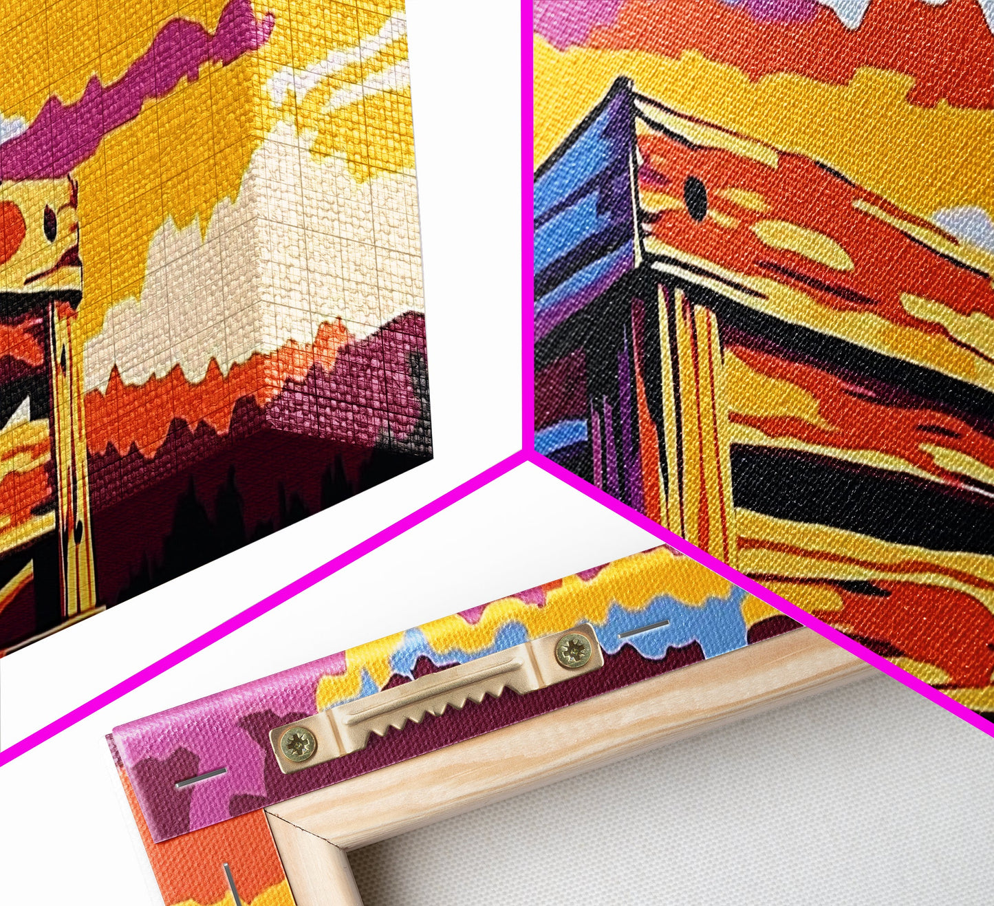 Wooden Box, Country Sunset, Canvas Print, Farmhouse Wall Art, Autumn Decor, Rustic Landscape Art, Warm Tones, Nature Wall Art