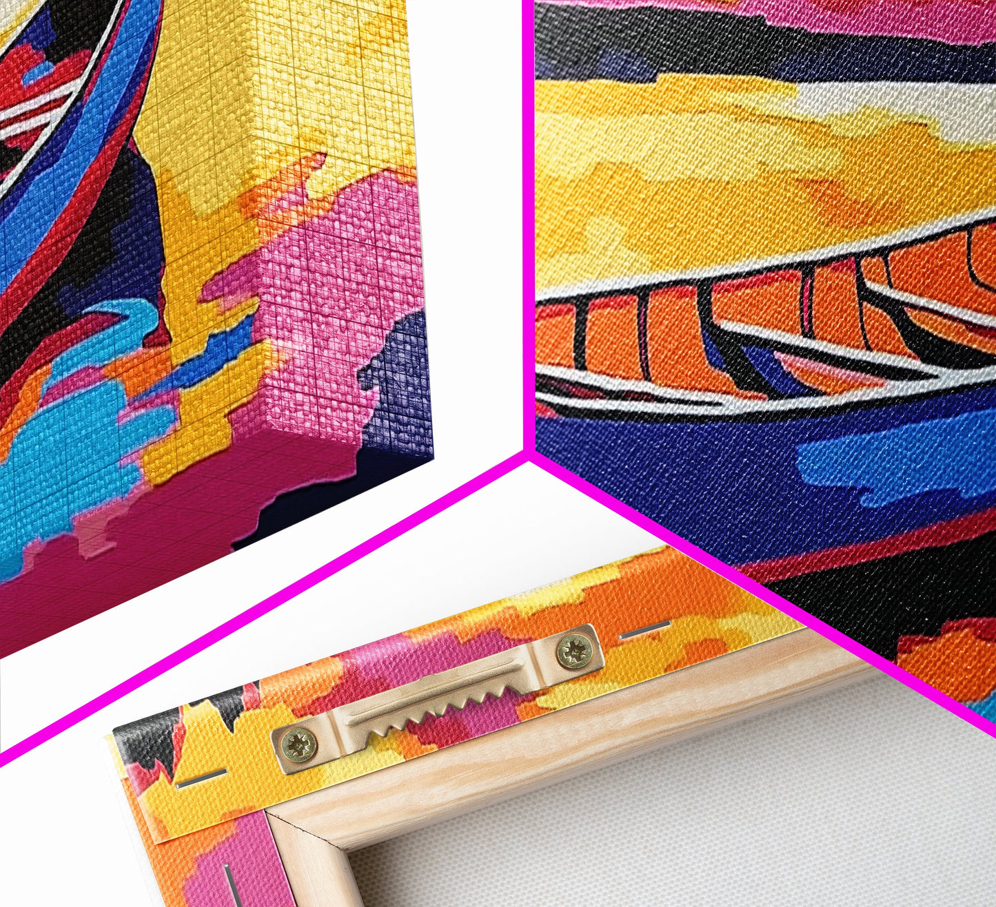 Canoe, Sunset, Water, Framed Canvas Print, Vibrant Lake Art, Nature Wall Art, Rustic Decor, Adventure Art, Cabin Wall Art, Autumn Artwork