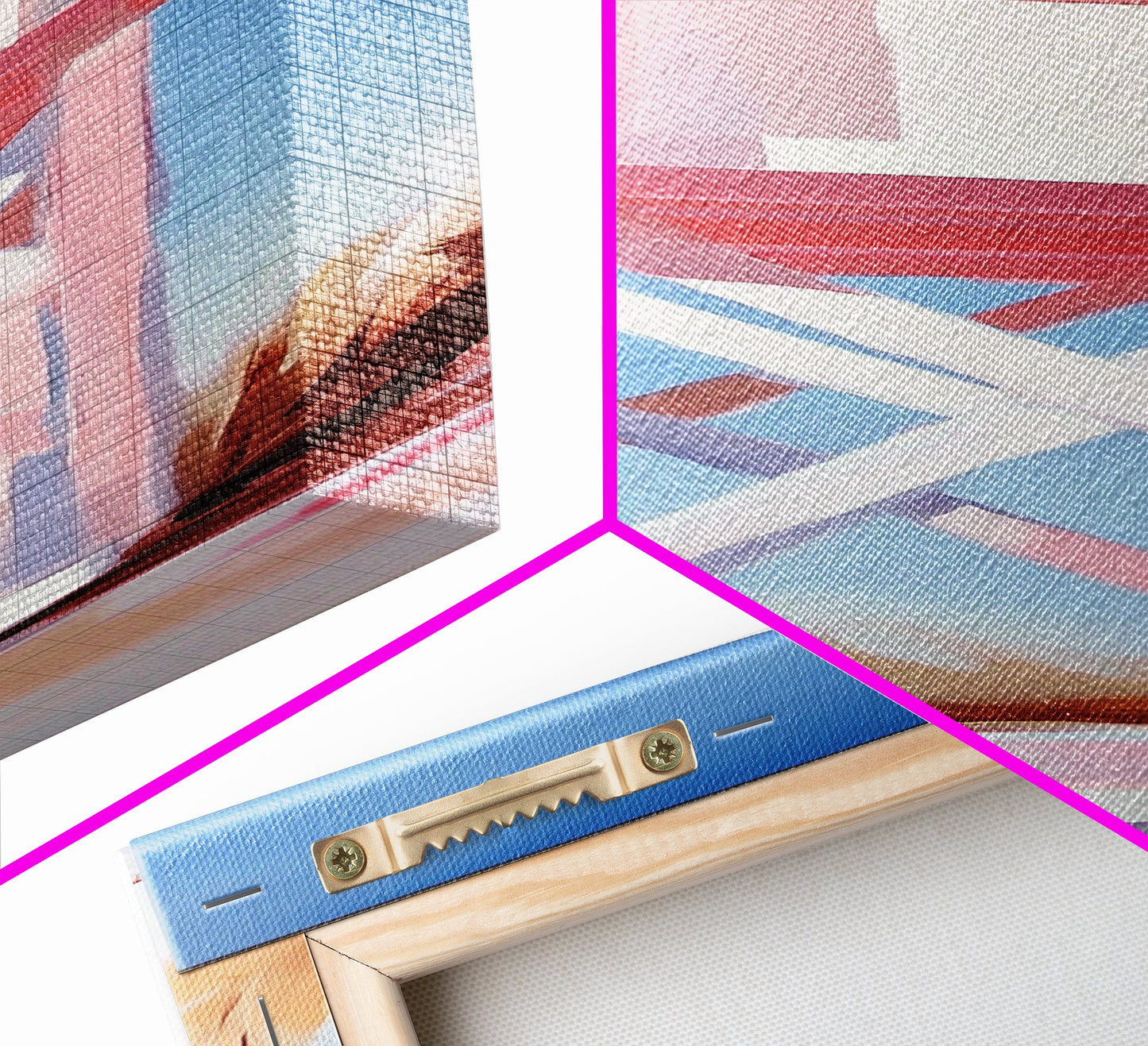 Lifeguard Tower, Beach House Art, Coastal Minimalism, Summer Seascape, Canvas Print, Nautical Theme, Modern Wall Art, Living Room Decor