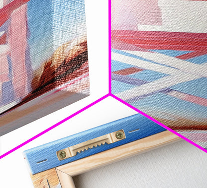 Lifeguard Tower, Beach House Art, Coastal Minimalism, Summer Seascape, Canvas Print, Nautical Theme, Modern Wall Art, Living Room Decor