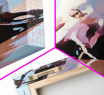 Tree trunk Coastal Home Decor, Blue Sky Painting, Seaside Aesthetic, Living Room Art, Canvas Print, Housewarming Gift