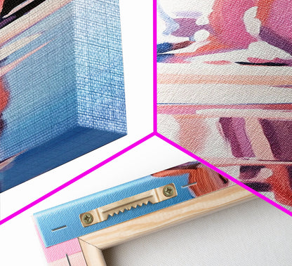 Ocean Reflection, Beach Wall Art, Minimalist Coastal Decor, Pastel Landscape, Serene Seascape, Living Room Art, Canvas Print, Gift Idea