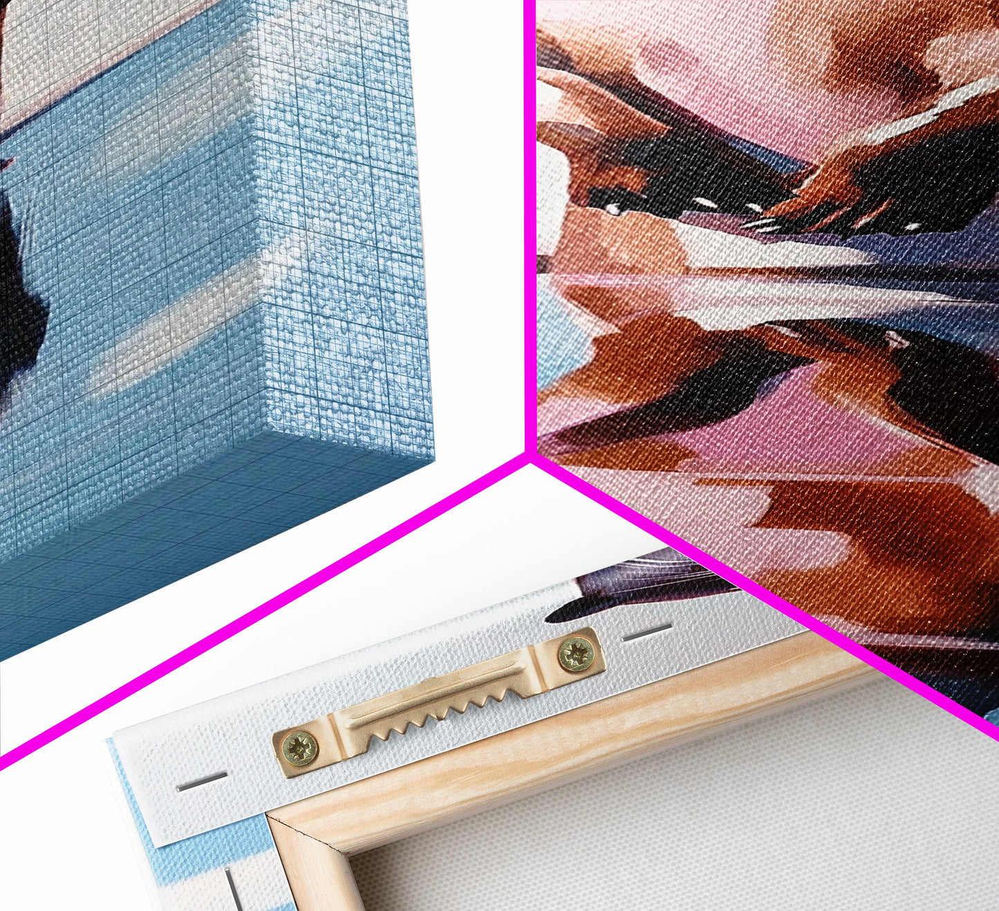 Otter Reflection, Wildlife Art, Nature Photography, Cute Animal, Minimalist Art, Boho Style, Unique Gift, Canvas Print