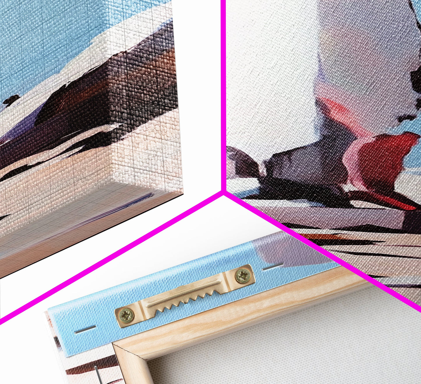 Stone Sculpture, Abstract Figure, Modern Minimalist Art, Desert Vibes, Contemporary Landscape, Earthy Tones, Framed Canvas Print