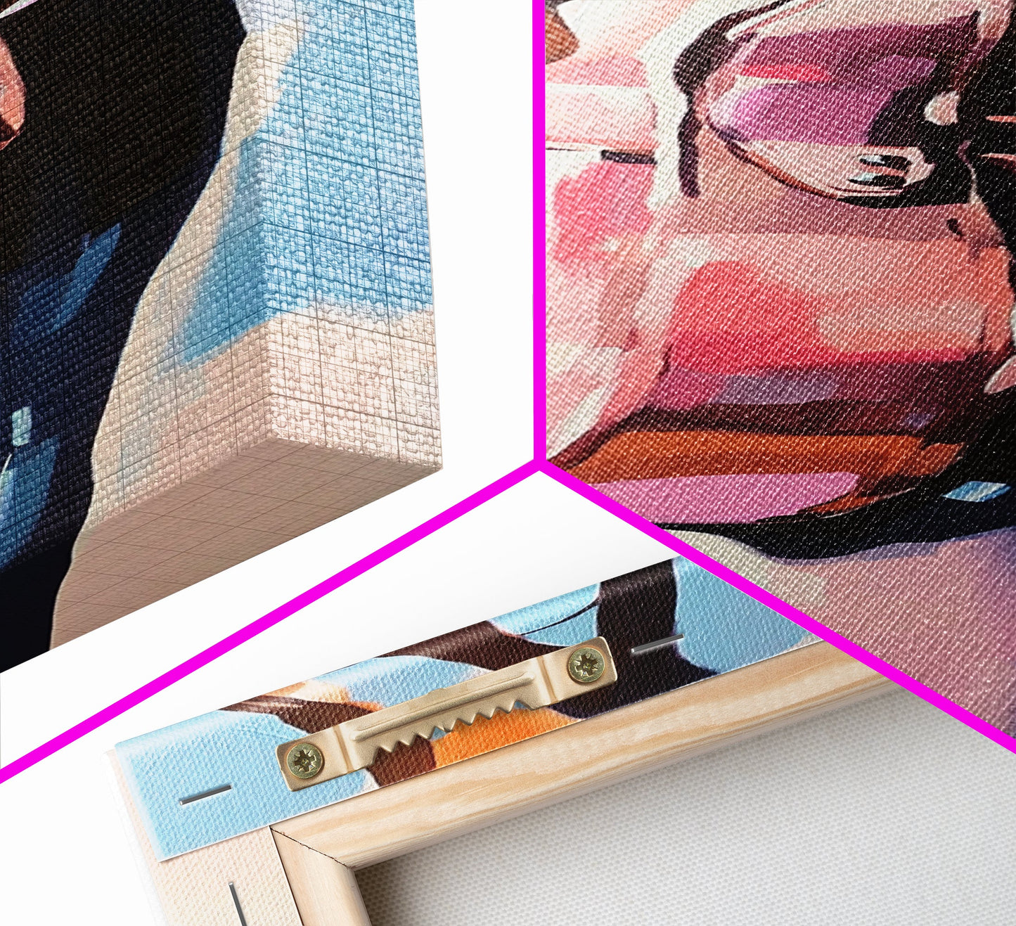 Travel in Style, Chic Handbag Painting, Modern Fashion Decor, Soft Pastel Aesthetic, Minimalist Wall Art, Elegant Home, Canvas Print