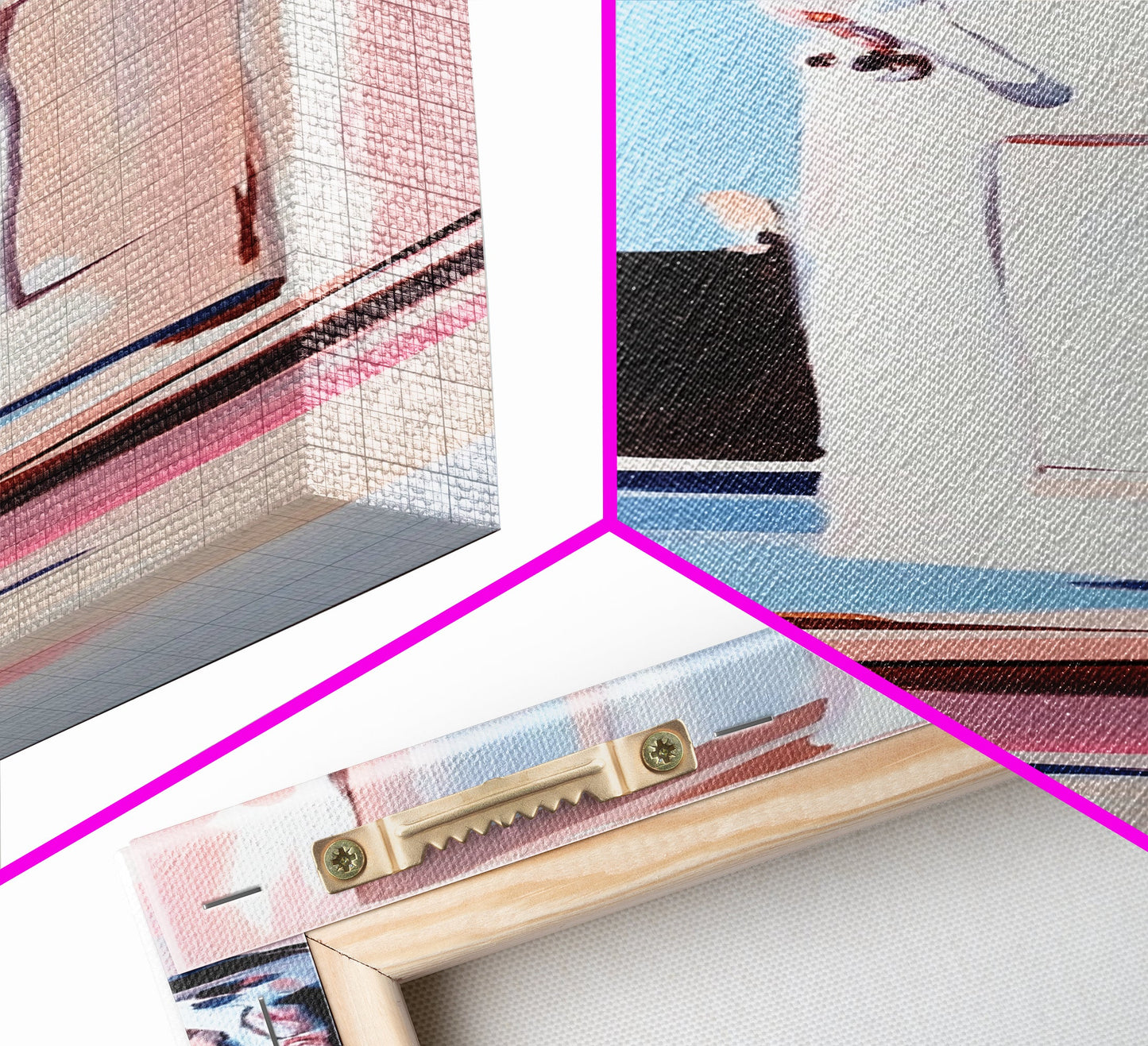 Open Door Light, Dreamy Interior, Soft Tones, Warm Aesthetic, Framed Canvas Print, Entryway Art, Minimalist Wall Art, Cozy Home Decor