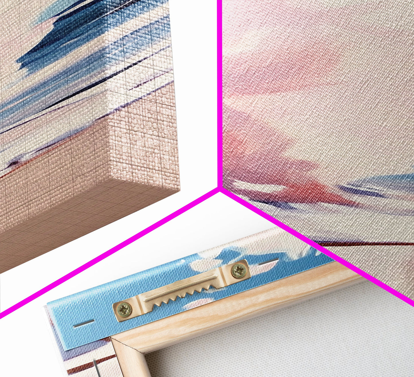 Ocean Wave, Abstract Seascape Art, Coastal Print, Beach House Wall Decor, Ocean Painting, Minimalist Aesthetic, Canvas Print