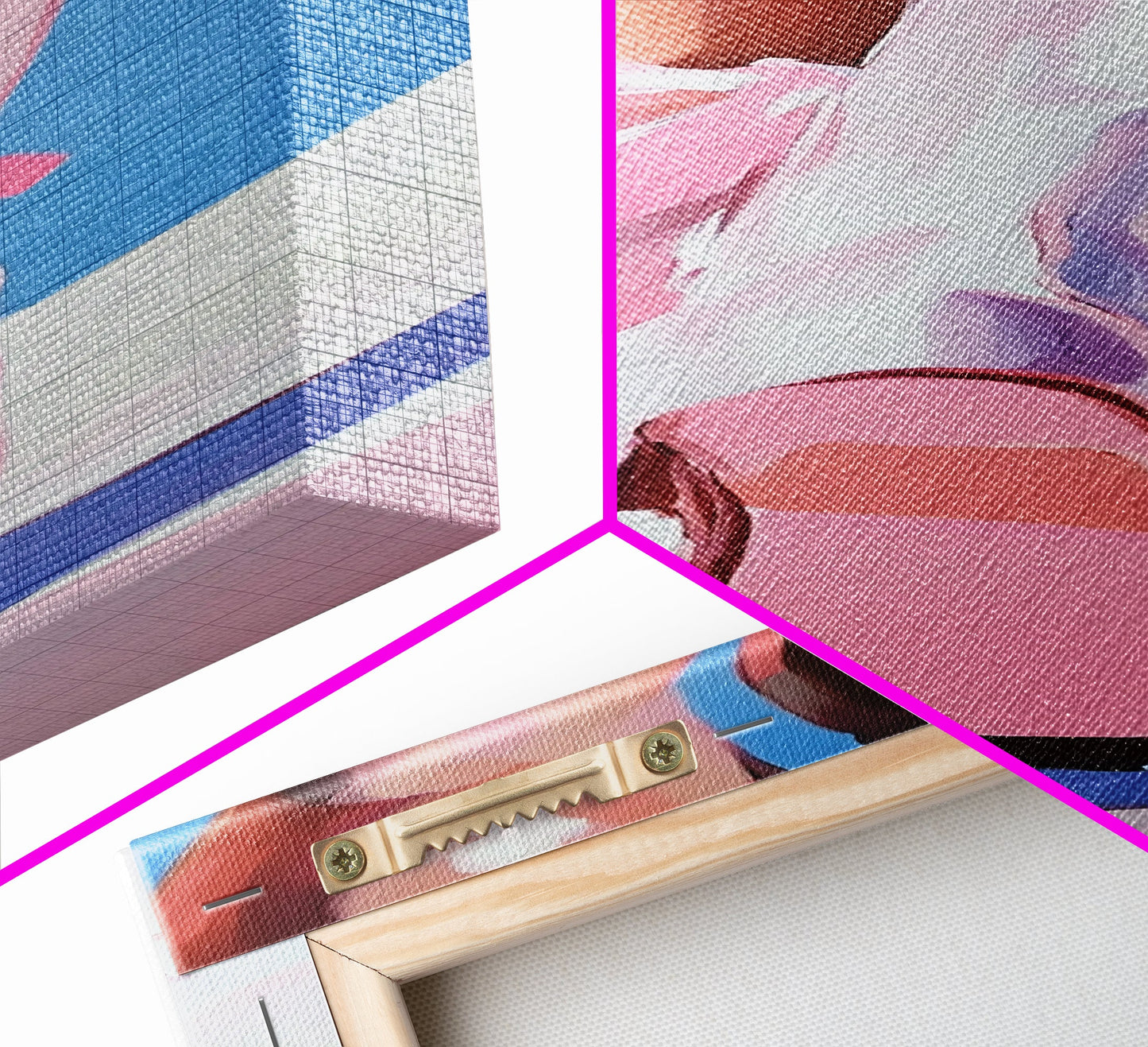 Pink Cowboy Boots, Western Aesthetic, Fashion Art, Canvas Print, Cowgirl Wall Art, Feminine Decor, Boho Style, Chic Bedroom Artwork