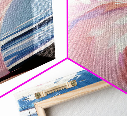 Ocean Wave Painting, Coastal Wall Art, Beach House Decor, Abstract Seascape, Nautical Art, Modern Living Room, Framed Canvas Print