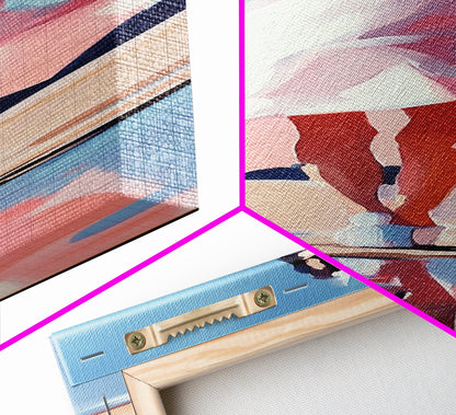 Serene Reflection, Minimalist Art, Boho Home Decor, Canvas Print, Living Room Wall Art, Modern Landscape, Beach House Aesthetic