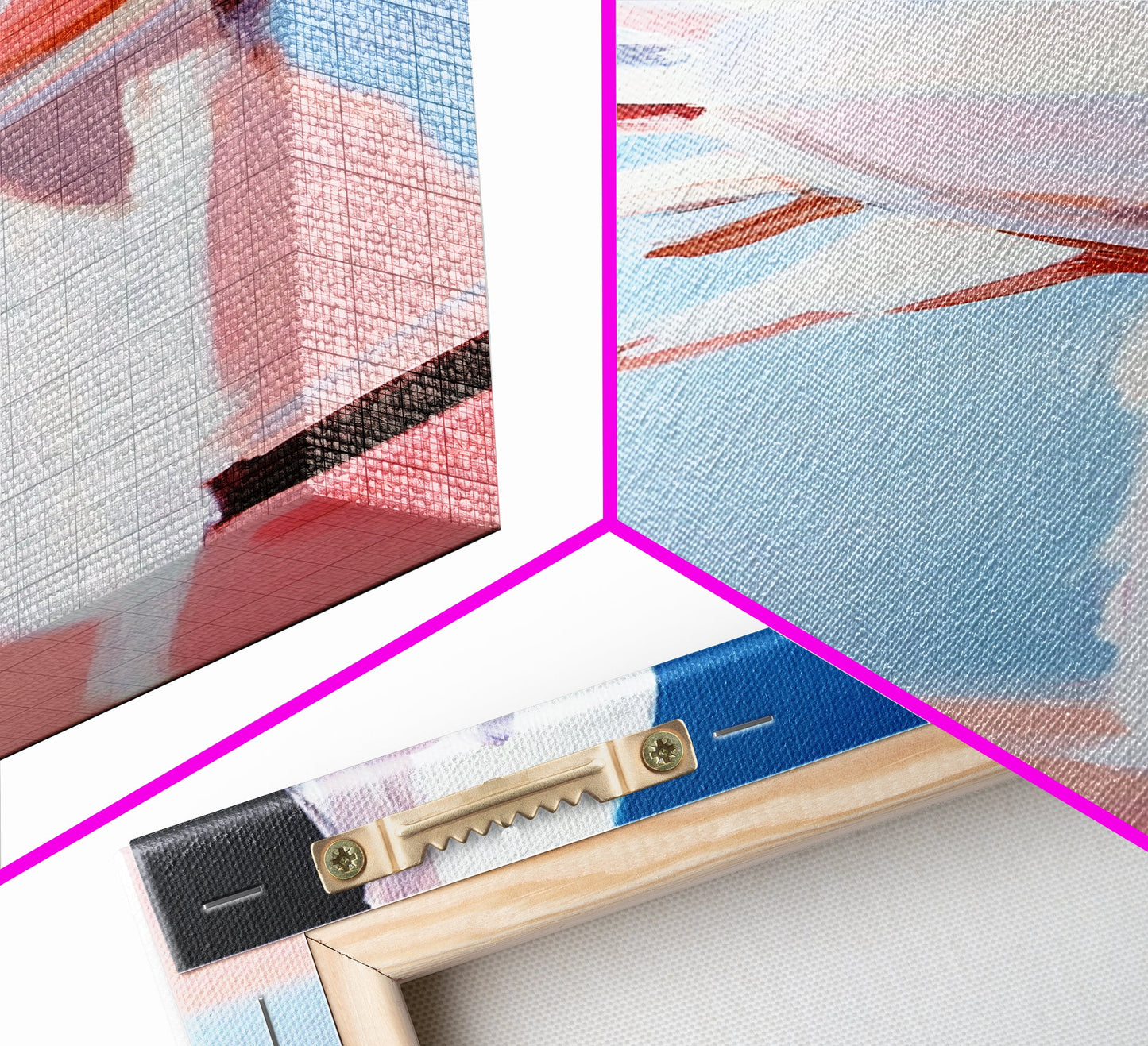 Sunburst Reflection, Abstract Sun, Pastel Art, Framed Canvas Print, Modern Wall Art, Minimalist Decor, Boho Sun Art, Entryway Wall Art