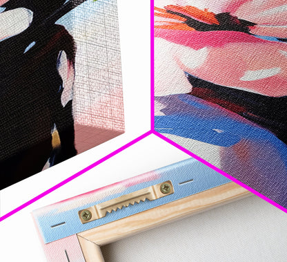 Soft Petals, Pink Floral, Spring Blooms, Canvas Print, Romantic Wall Art, Boho Flower Decor, Feminine Aesthetic, Bedroom Wall Art