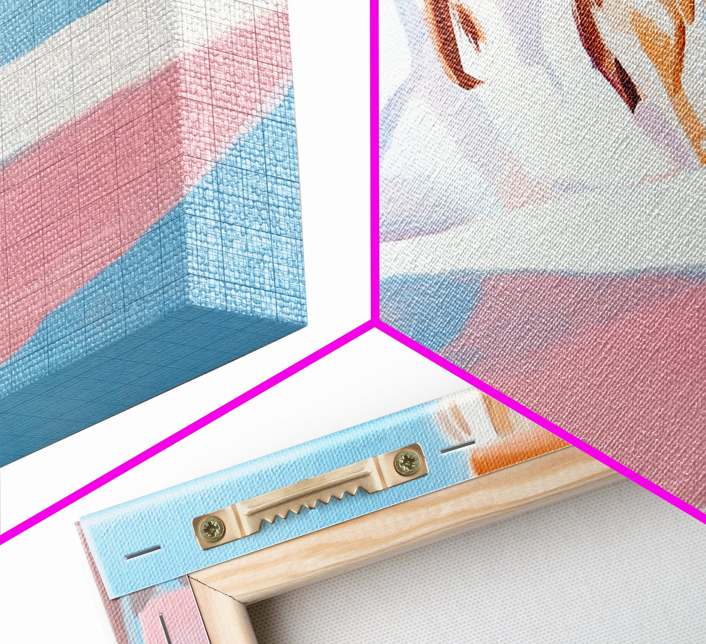 Surfer Girl, Beach Art, Ocean Waves, Canvas Print, Boho Wall Decor, Coastal Bedroom Art, Summer Painting, Modern Minimalist Artwork