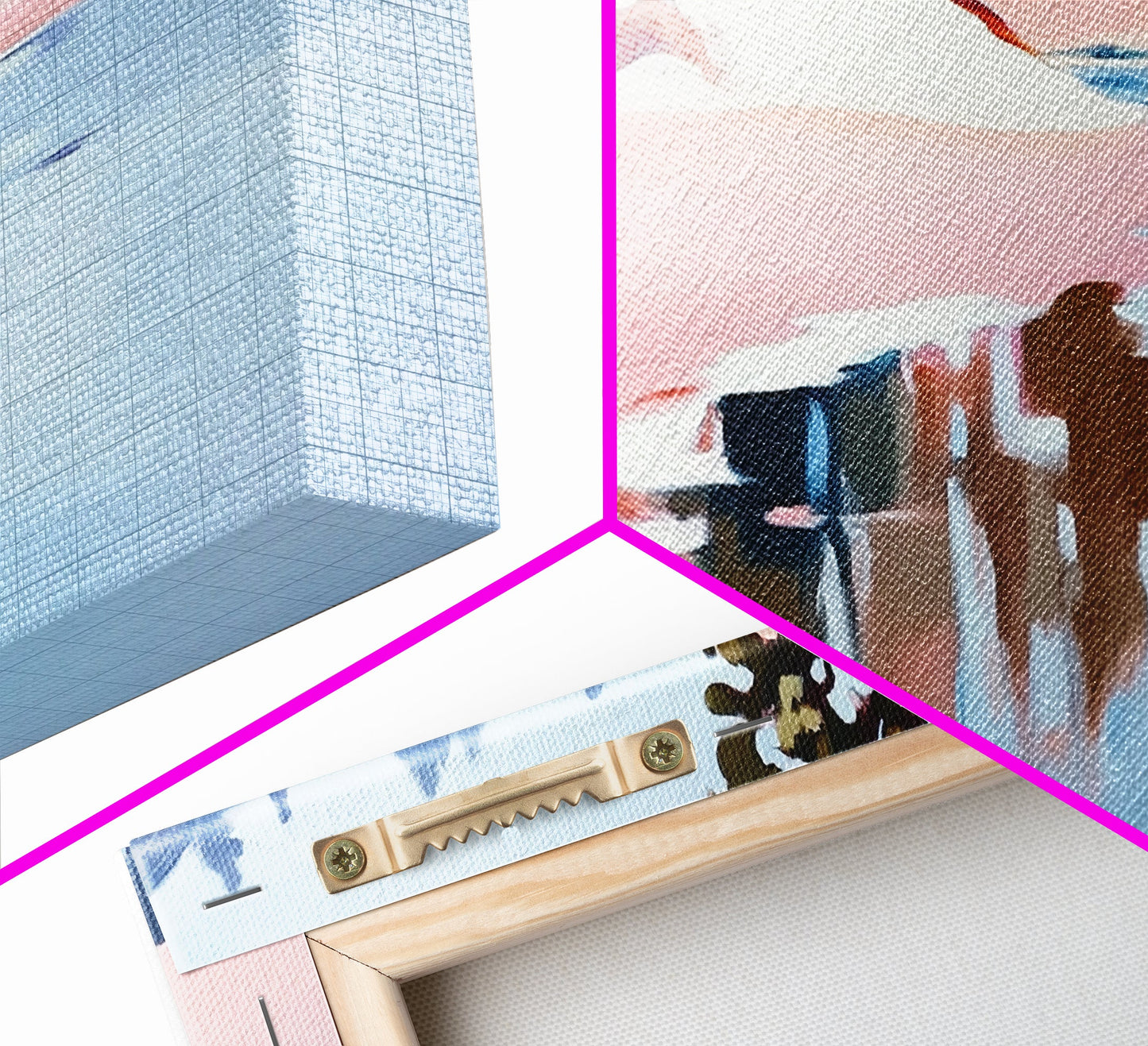 Küstenbaum, Dachüberstand, Leinwanddruck, vom Meer inspirierte Dekoration, moderne Strandwandkunst, pastellfarbene Meereslandschaft, ruhige Szenerie, tropisches Flair