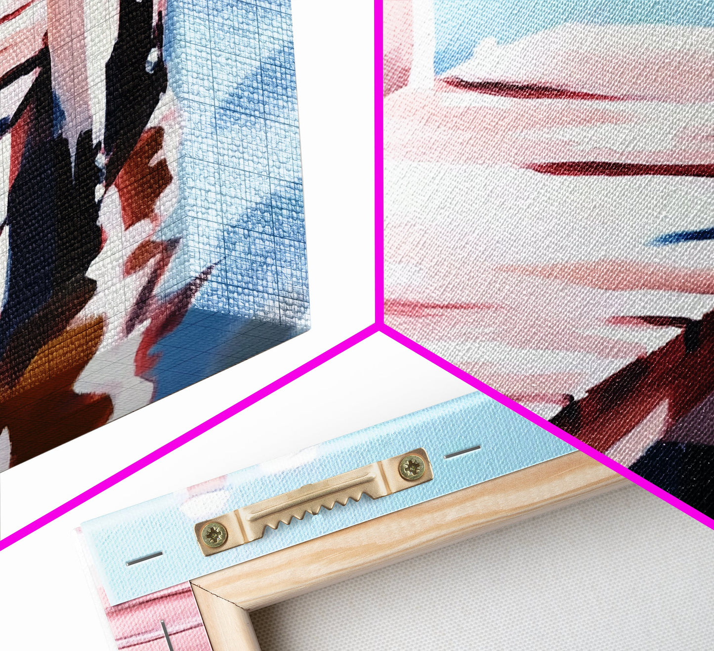 Steg am Wasser, minimalistische Meereslandschaft, Küstendeko, nautische Wandkunst, modernes Strandhaus, Sommerfeeling, blaue Wandkunst, gerahmter Leinwanddruck