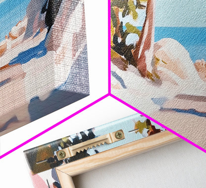 Woodland Path, Lakeside Retreat, Nature Escape, Canvas Print, Rustic Wall Art, Cabin Decor, Landscape Painting, Outdoor Serenity