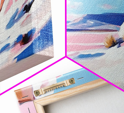 Desert Oasis, Sandstone Cliffs, Southwest Serenity, Canvas Print, Boho Wall Art, Earthy Decor, Rustic Bedroom Art, Scenic Escape