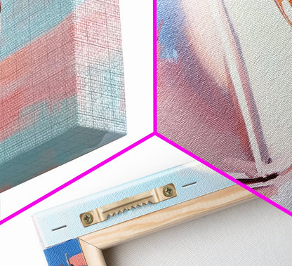 Nautische Boje, Küstenkunst, Minimalistischer Küstenstil, Meeresspiegelungen, Nautische Ästhetik, Dekoration mit Meeresmotiven, Leinwanddruck, Badezimmer