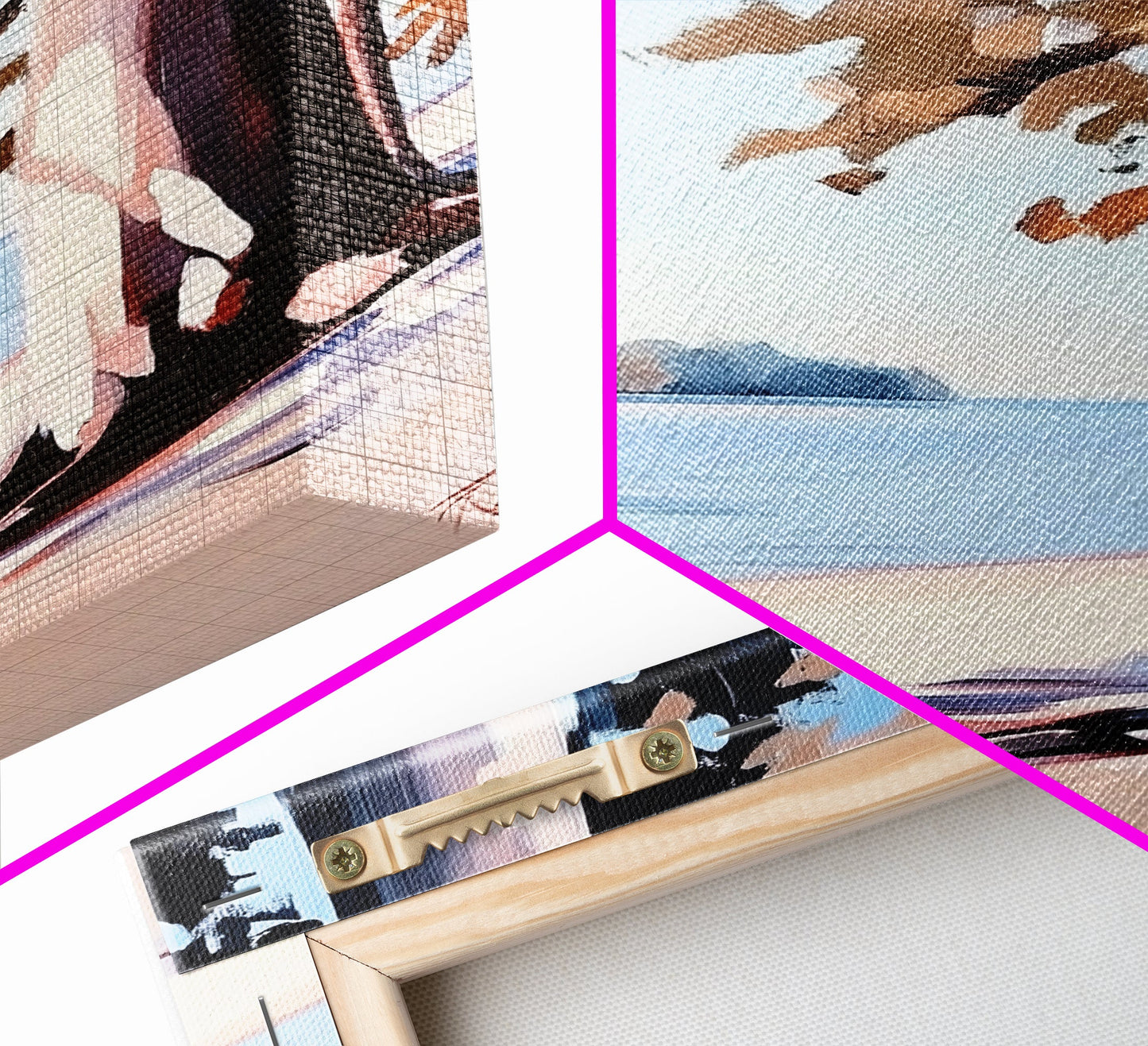 Lakeside Tree, Framed Canvas Print, Nature Wall Art, Serene Landscape, Beach House Decor, Tranquil Painting, Living Room Accent