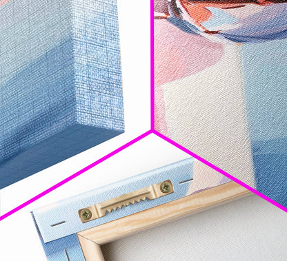 Reflective Sphere, Abstract Art, Minimalist Decor, Modern Aesthetic, Pastel Painting, Contemporary Wall Art, Canvas Print, Office Decor