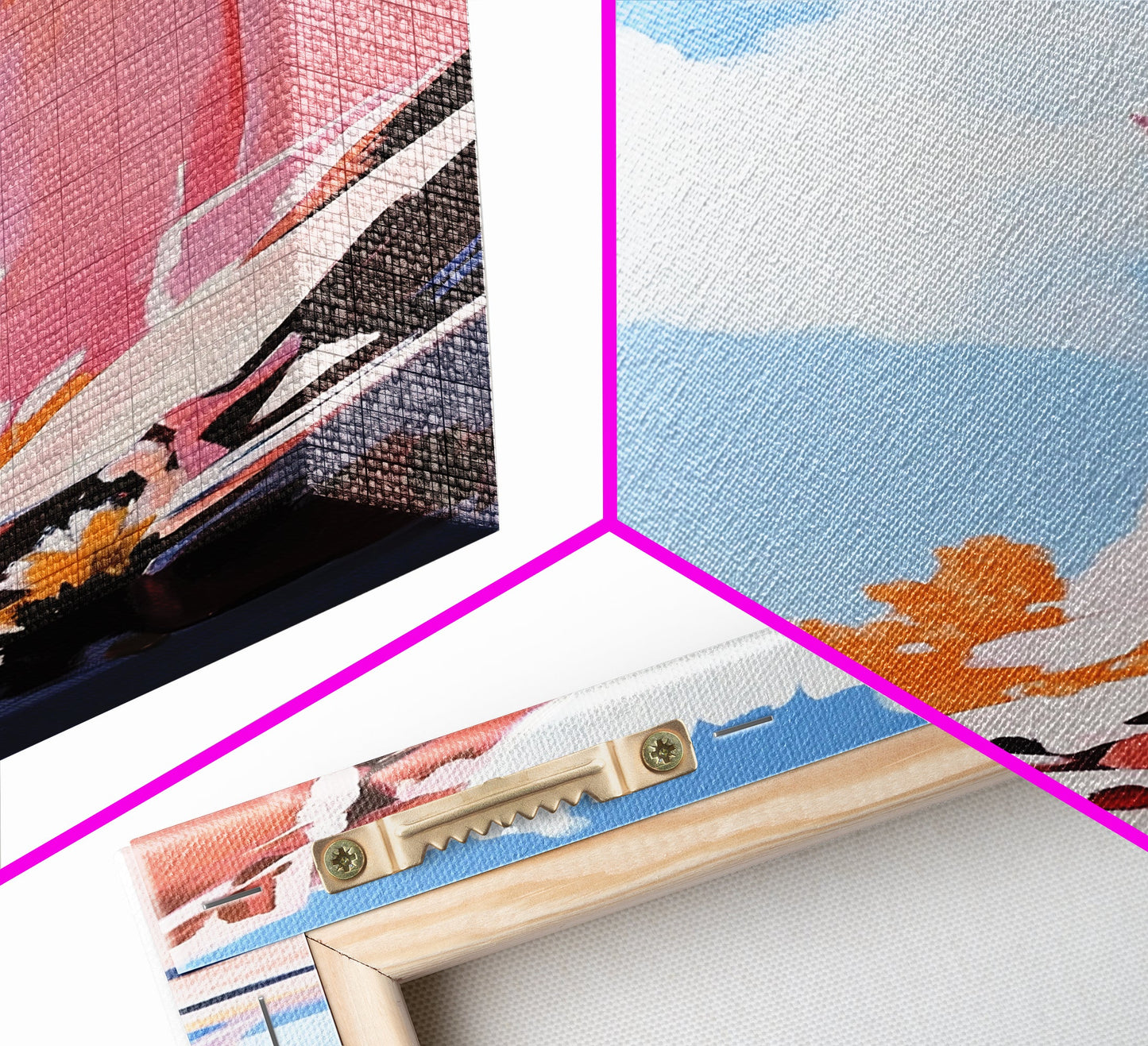 Canyon Landscape, Desert Wall Art, Warm Earth Tone Painting, Western Home Decor, Framed Canvas Print, Modern Rustic Wall Art