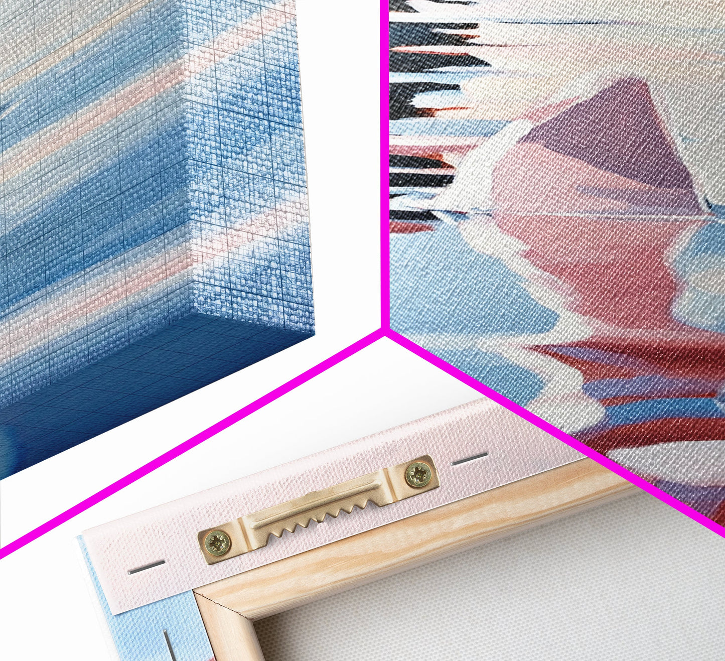 Ocean Reflection, Sunset, Water Art, Framed Canvas Print, Coastal Wall Art, Minimalist Decor, Beach House Art, Modern Seascape