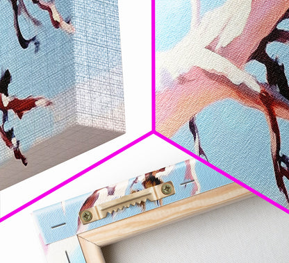 Wüstenbaum, abstrakte Landschaft, Erdtöne, Leinwanddruck, minimalistische Naturkunst, Wanddekoration fürs Wohnzimmer, modernes Boho-Gemälde