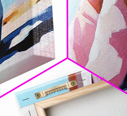 Steps, Western Art, Desert Landscape, Canvas Print, Modern Southwest Decor, Minimalist Desert Painting, Living Room Wall Art